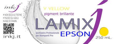 Y LAMIX PIGMENT YELLOW FLACONE DA 250  ML. COMPATIBILE CON  PLOTTER EPSON SURE COLOR 