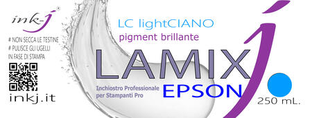 LC LAMIX PIGMENT LIGHT CIANO FLACONE DA 250  ML. COMPATIBILE CON  PLOTTER EPSON SURE COLOR 