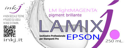 LM LAMIX LIGHT MAGENTA PIGMENT  FLACONE DA 250  ML. COMPATIBILE CON  PLOTTER EPSON SURE COLOR 
