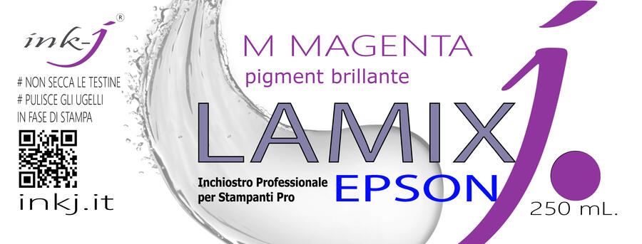 M LAMIX MAGENTA PIGMENT FLACONE DA 250  ML. COMPATIBILE CON  PLOTTER EPSON SURE COLOR 