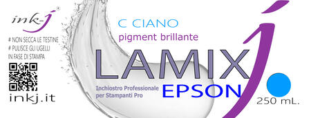 C LAMIX PIGMENT CIANO FLACONE DA 250  ML. COMPATIBILE CON  PLOTTER EPSON SURE COLOR 