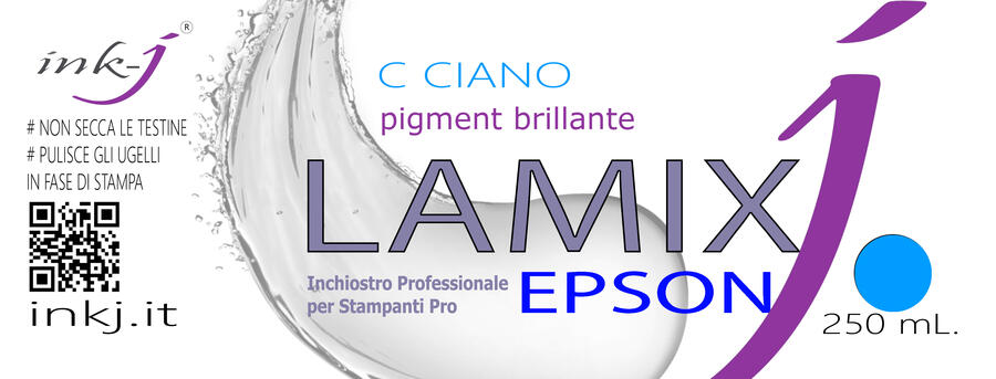 C LAMIX PIGMENT CIANO FLACONE DA 250  ML. COMPATIBILE CON  PLOTTER EPSON SURE COLOR 