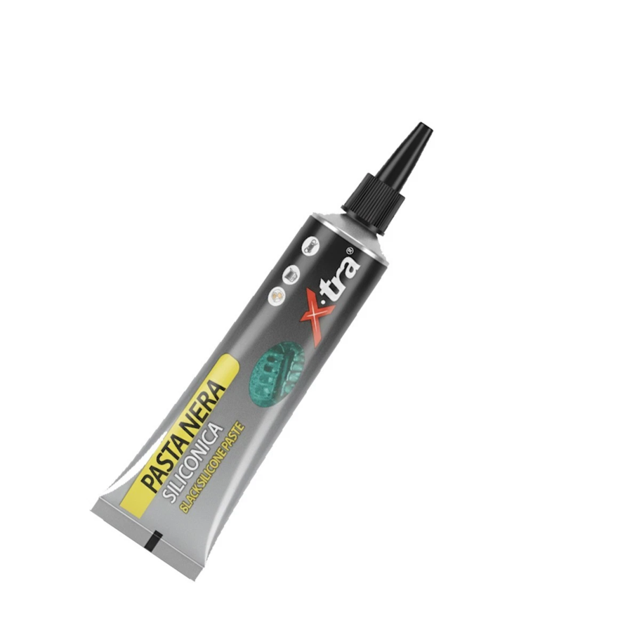 PASTA NERA SILICONICA GUARNIZIONI MASTICE RICAMBI MOTORI SILICONE AUTO MOTO