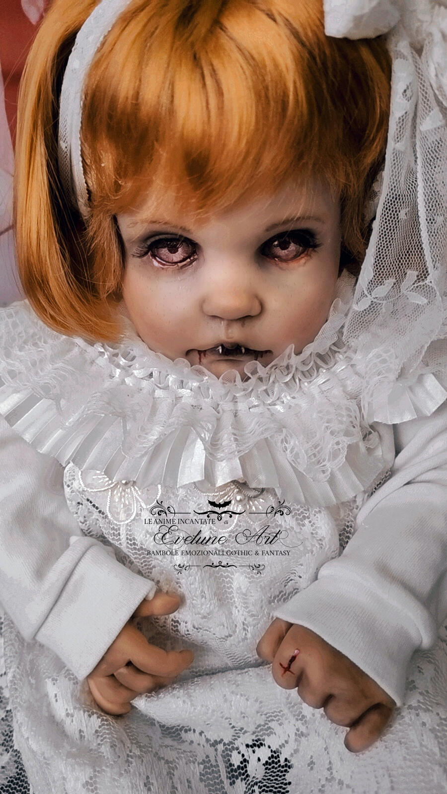 Rachel bimba vampiro  in vinile Goth Creepy