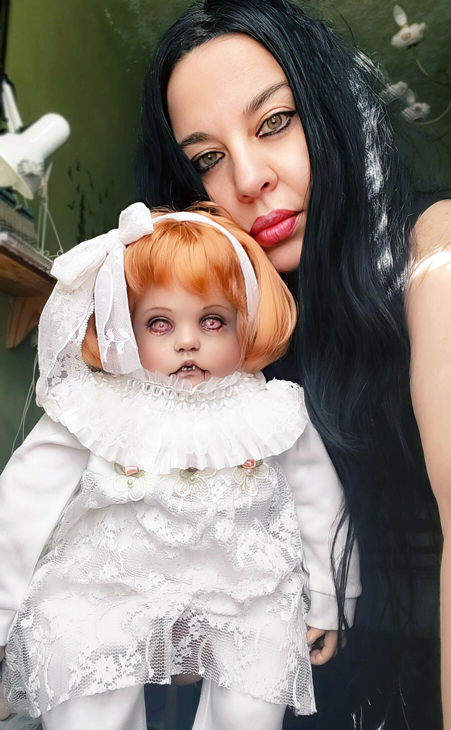 Rachel bimba vampiro  in vinile Goth Creepy