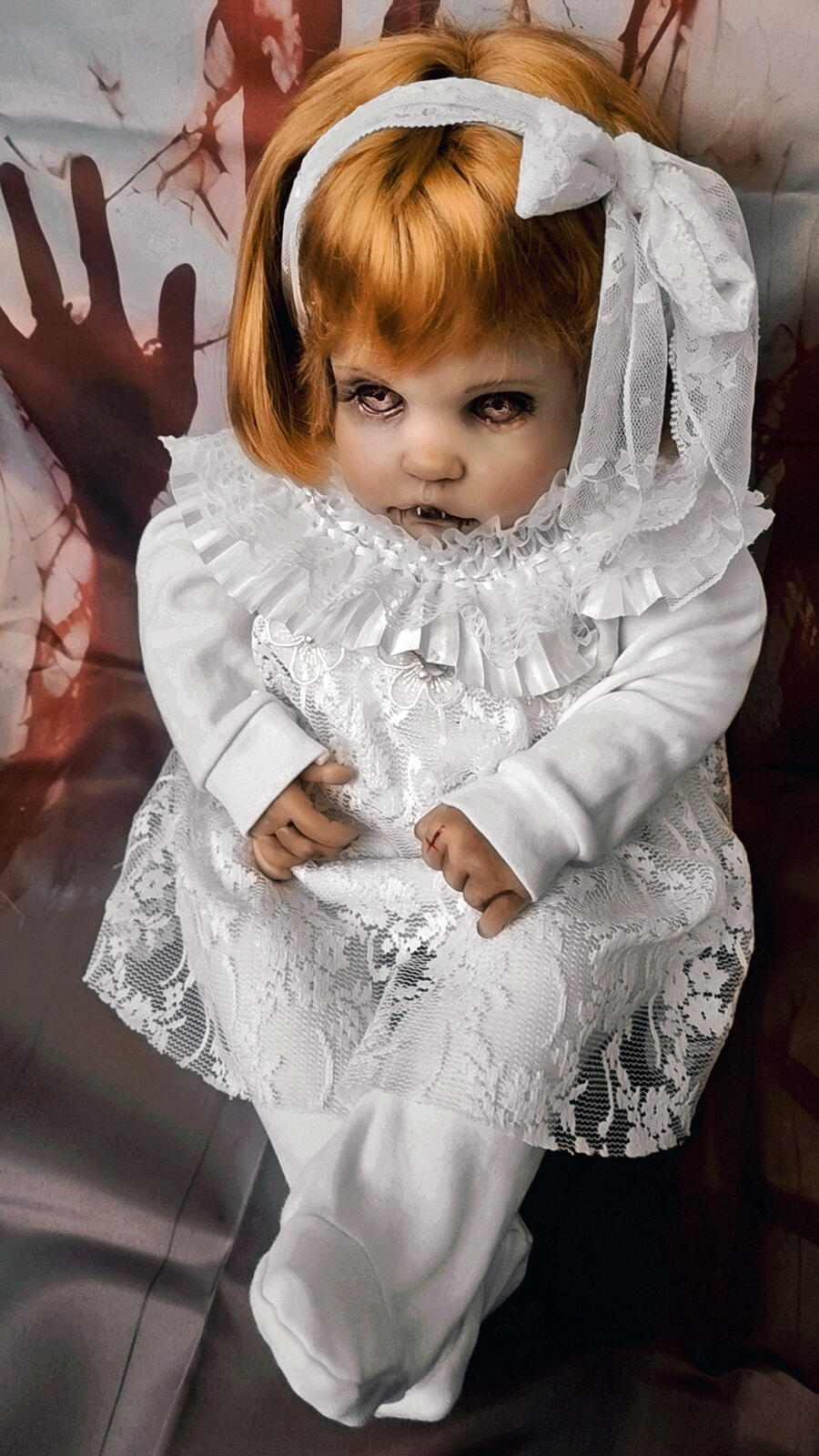 Rachel bimba vampiro  in vinile Goth Creepy