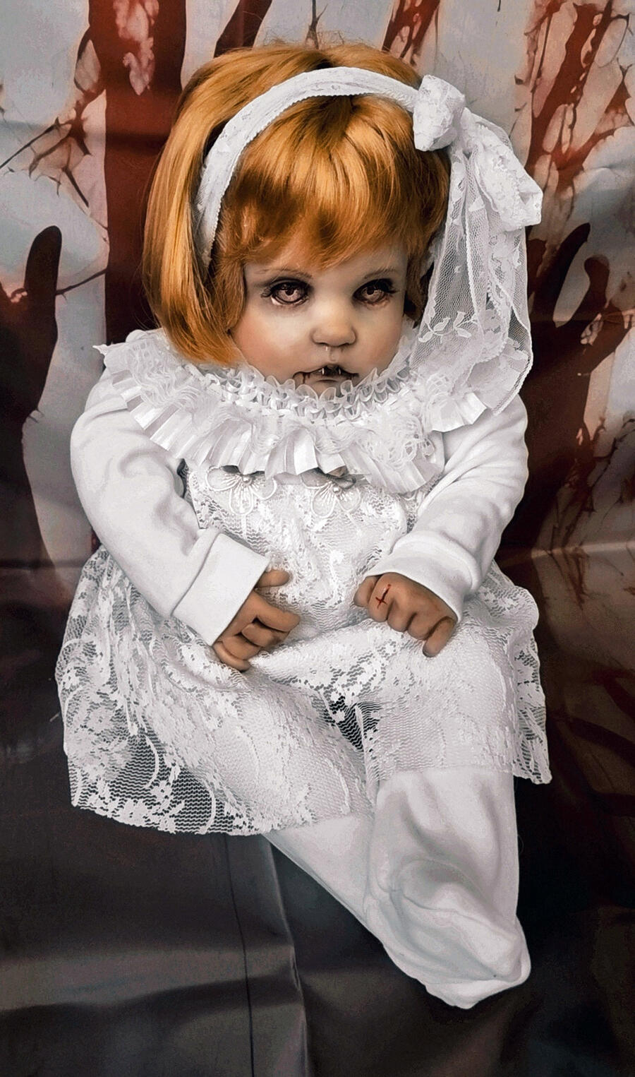 Rachel bimba vampiro  in vinile Goth Creepy