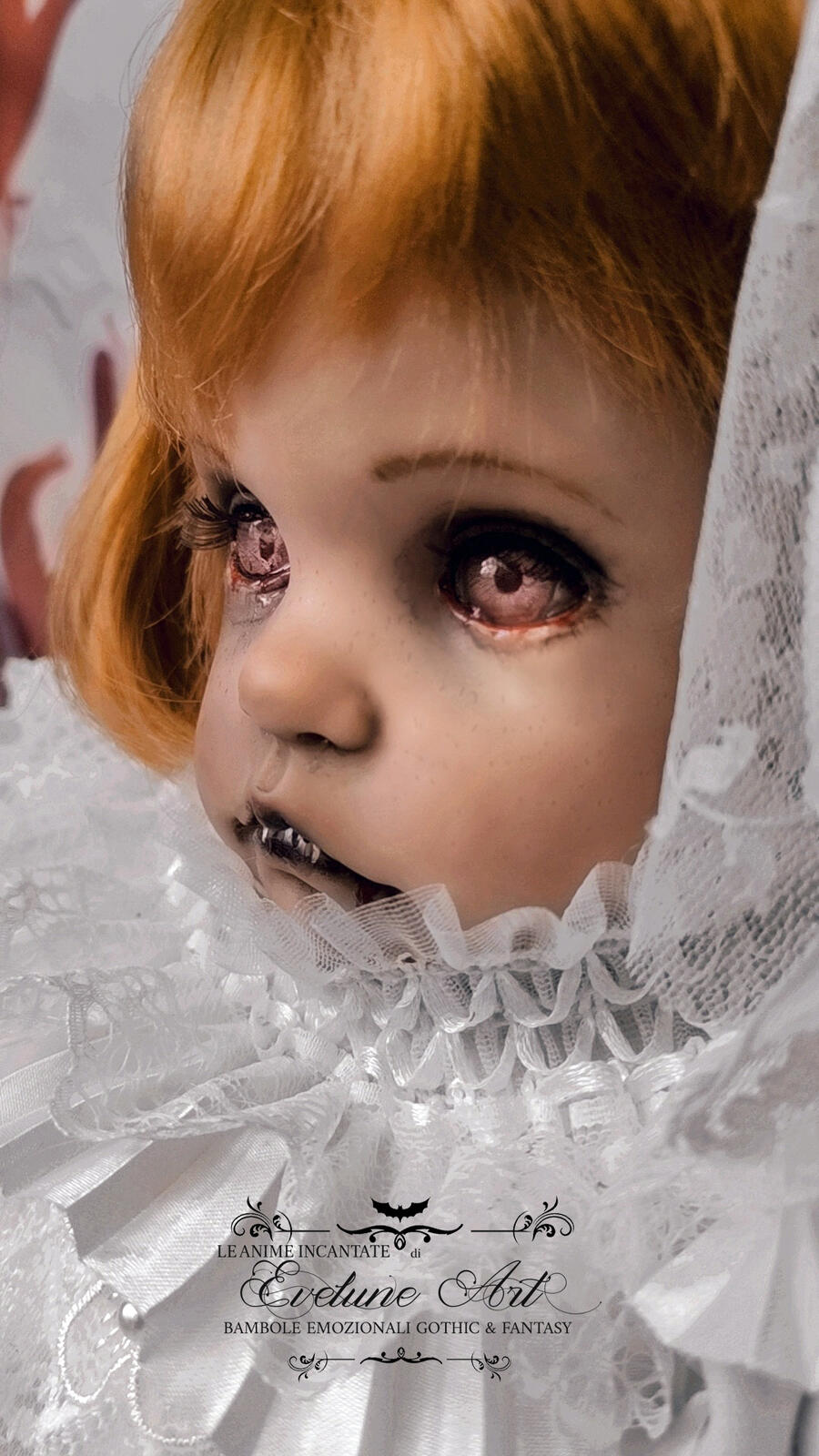 Rachel bimba vampiro  in vinile Goth Creepy
