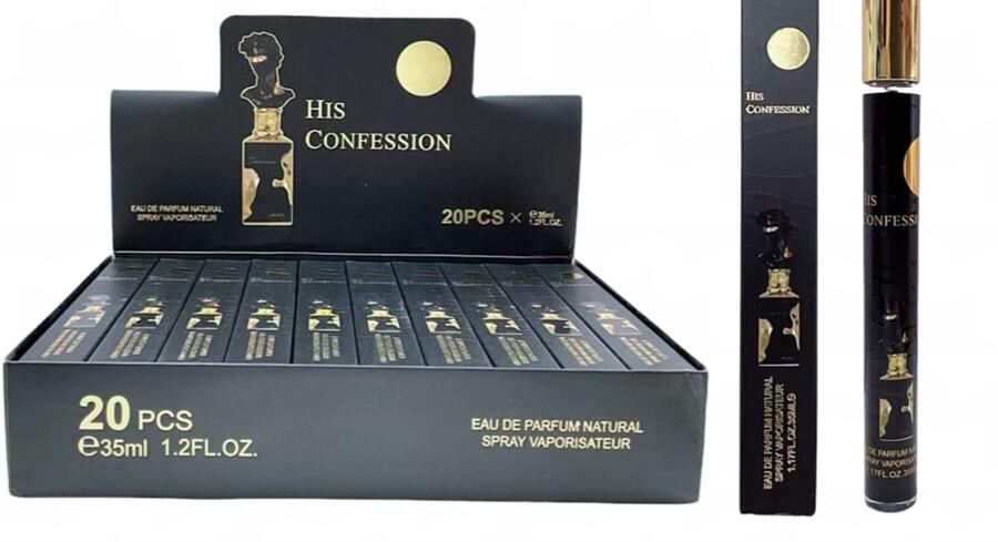 HIS CONFESSION BLACK EDP DA 35 ml
 [Conf.da 20 pezzi]