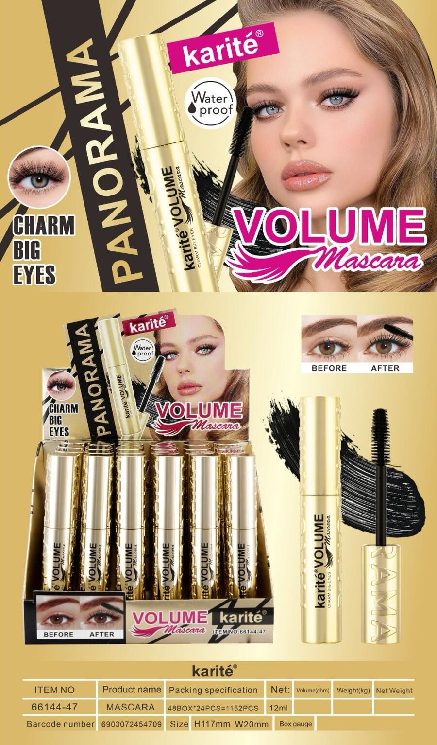 KARITE' PANORAMA MASCARA VOLUME
 [Conf.da 24 pezzi]