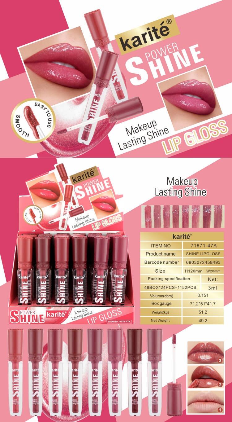 KARITE' POWER SHINE LIPGLOSS 
 [Conf.da 24 pezzi]