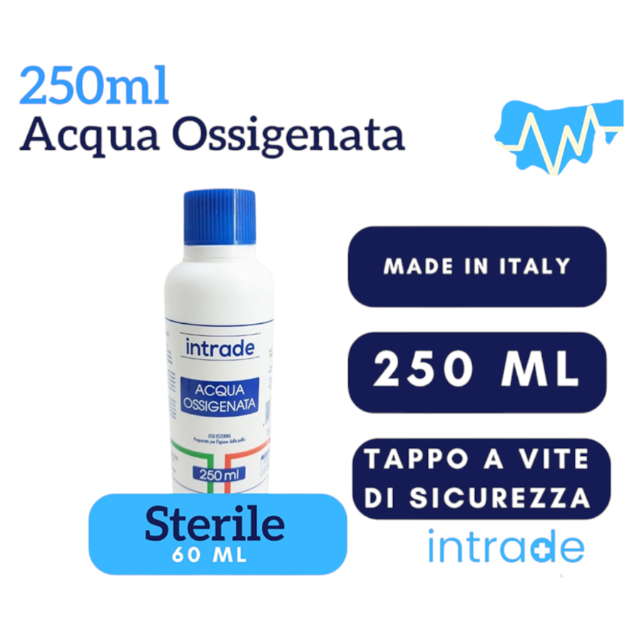 INTRADE ACQUA OSSIGENATA 250 ML (Confezione da 12 pezzi) 
