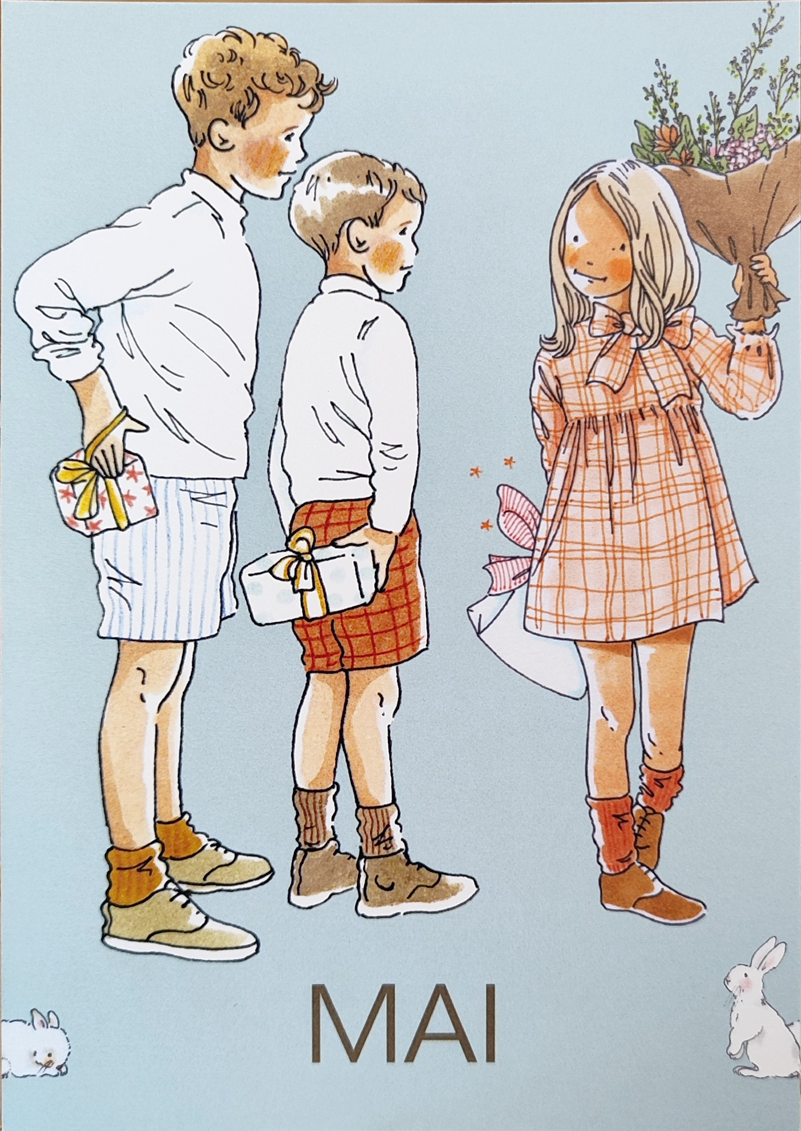 by·bm - childhood illustration, stampa fine art A5 (15x21 cm): MAI