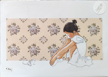 by·bm - childhood illustration, stampa fine art A3 (29,7x42 cm): PETIT RAT