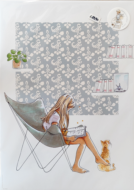 by·bm - childhood illustration, stampa fine art A3 (29,7x42 cm): LITTLE BREAK