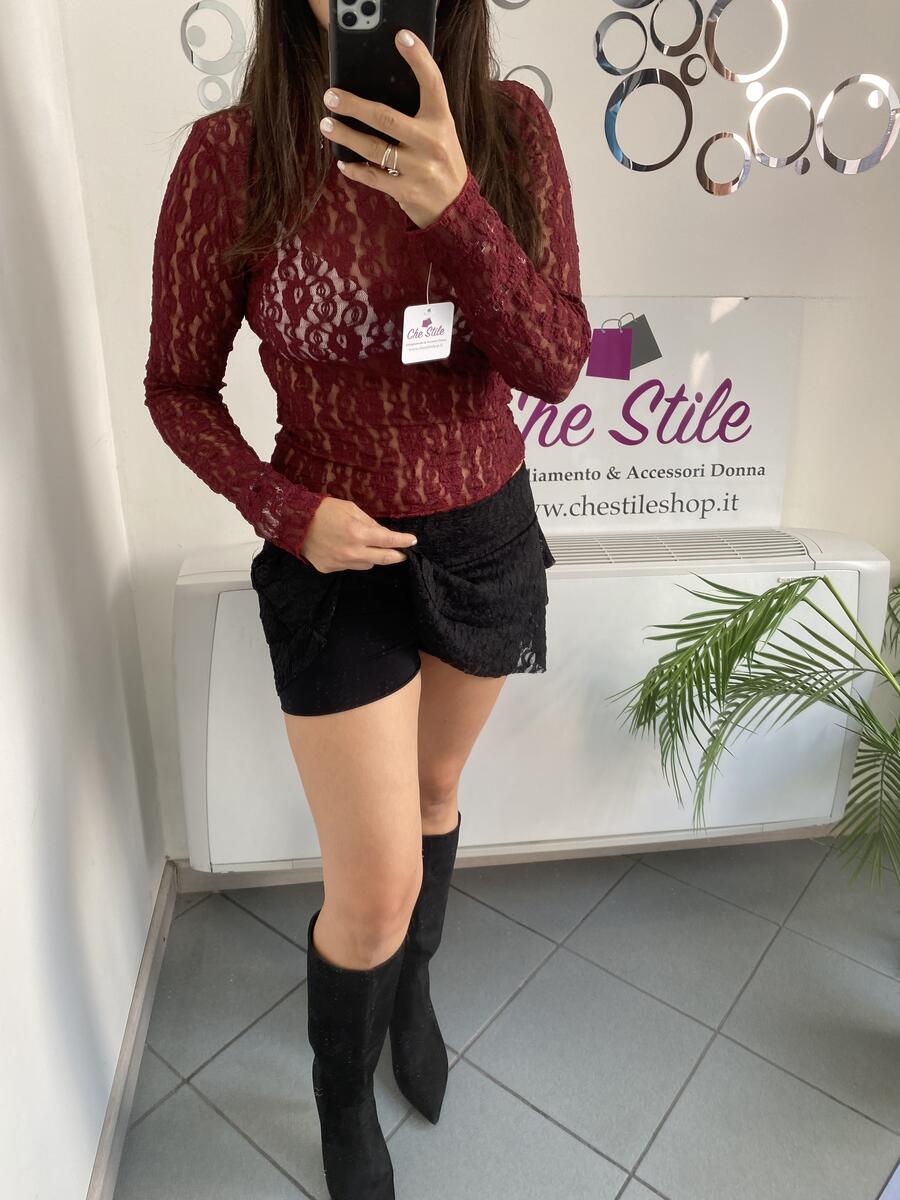 NOVITÀ Mini gonna in pizzo e balza