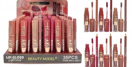 BEAUTY MODEL LIPGLOSS & LIPLINER PER LABBRA
 [Conf.da 36 pezzi]