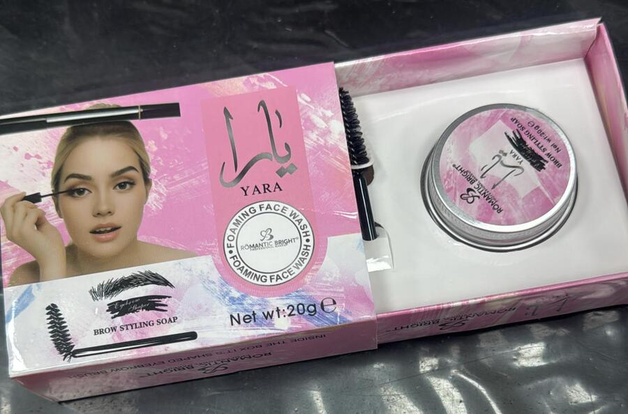 YARA ROMANTIC BRIGHT SET BROWN STYLING SOAP GEL PER SOPRACCIGLIE CON PENNELLINO
 [Conf.da 12 pezzi]