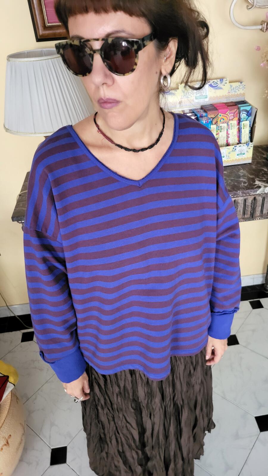 Felpa Righe 