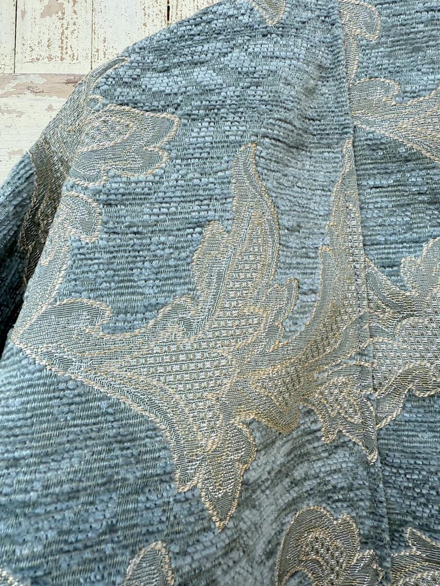 Kimono verde acqua con lavorazione lamè