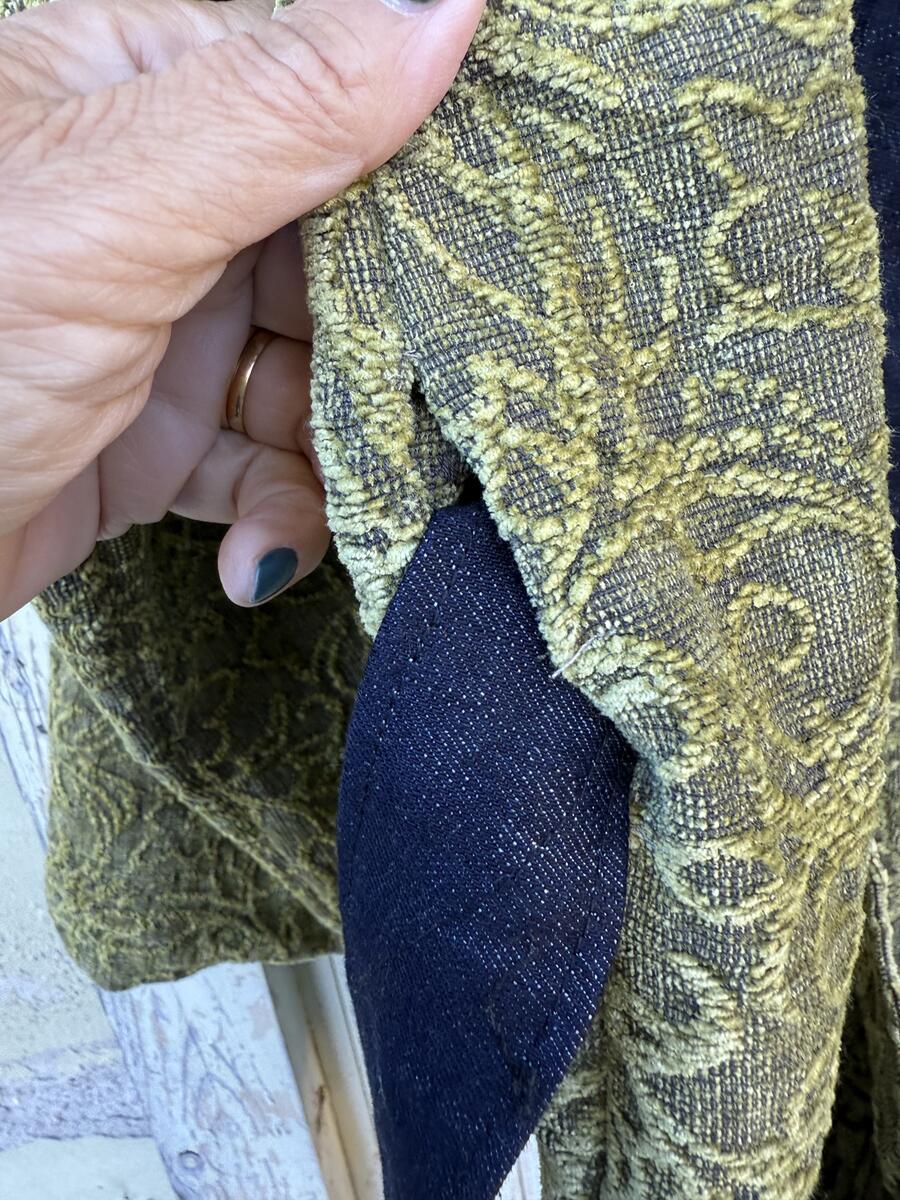 Kimono verde lavorato 