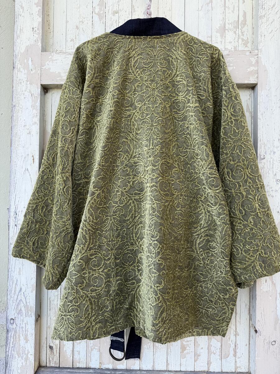 Kimono verde lavorato 