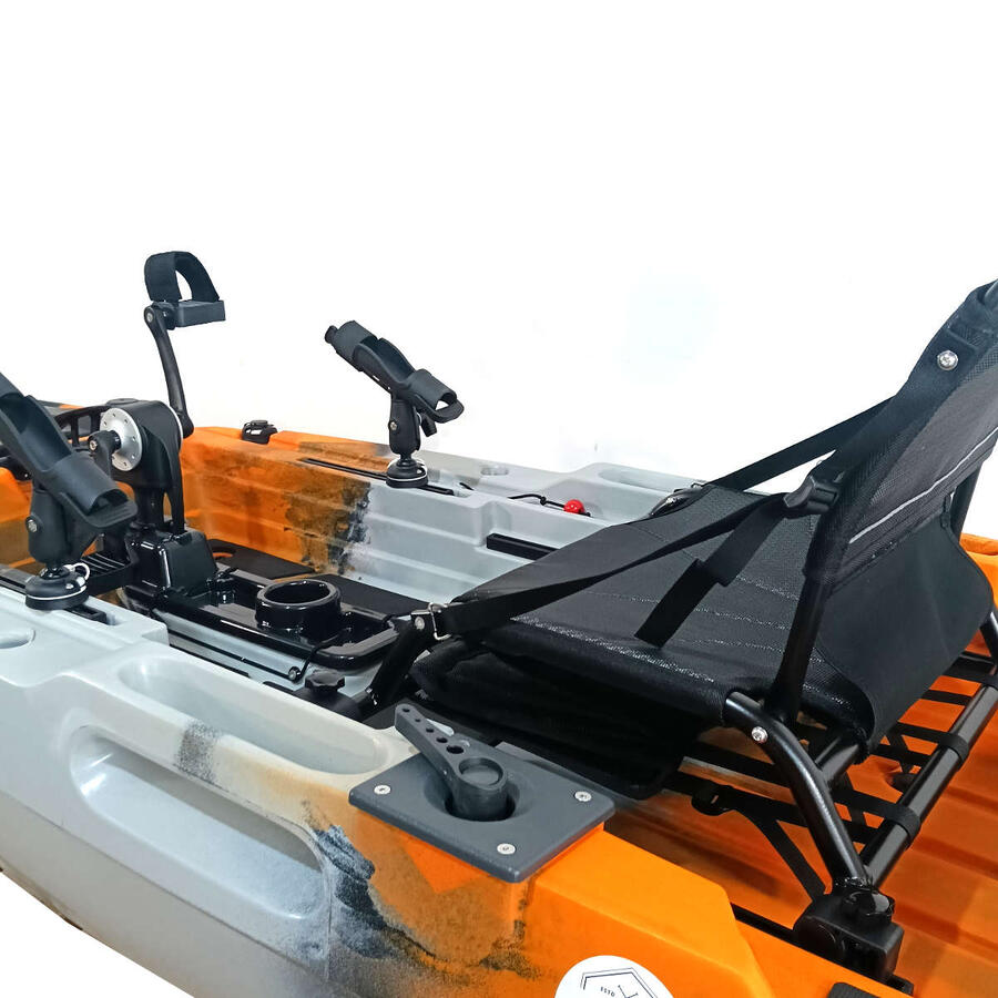Kayak fishing a Pedali SKF Pedal Power 12 - Sistema ad Elica - 360 x 95 cm - Tiger