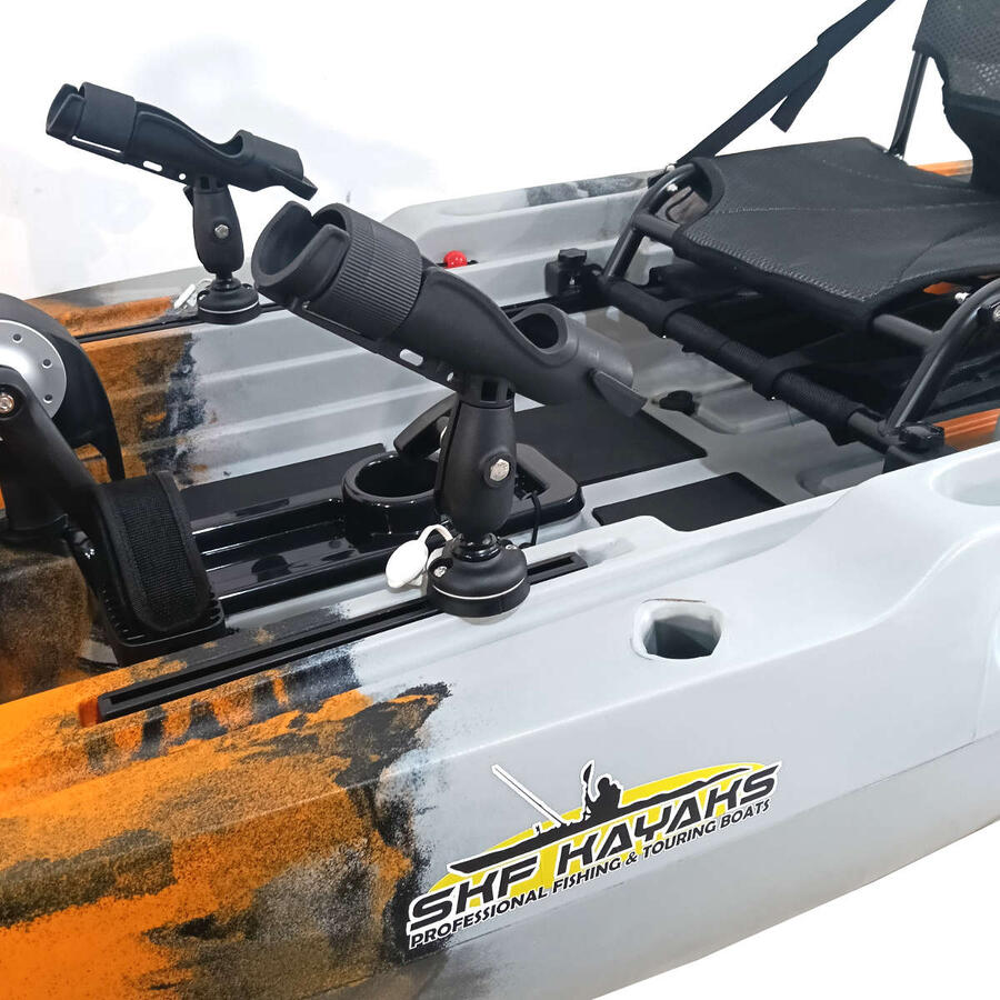 Kayak fishing a Pedali SKF Pedal Power 12 - Sistema ad Elica - 360 x 95 cm - Tiger