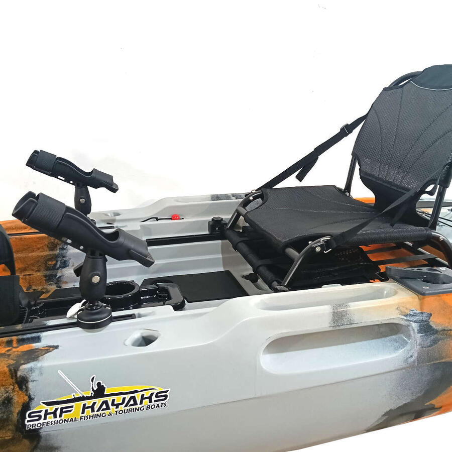 Kayak fishing a Pedali SKF Pedal Power 12 - Sistema ad Elica - 360 x 95 cm - Tiger