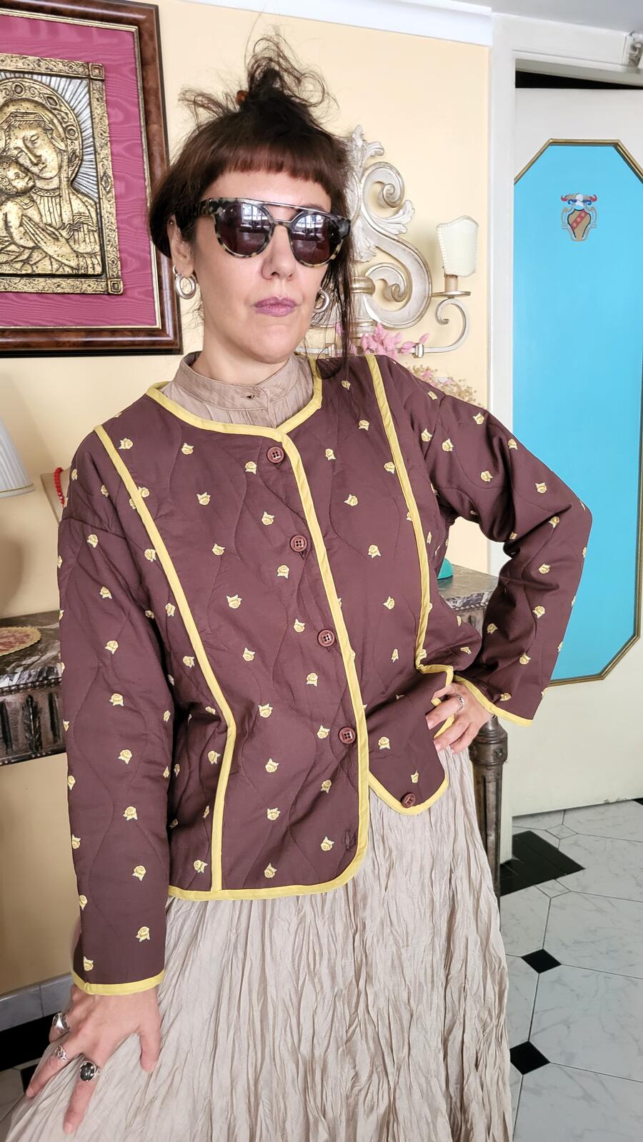 Giacca Floral 