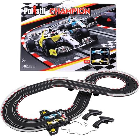 Pista Elettrica Polistil Champion con 2 Auto da corsa - 96152 - Polistil - 8+