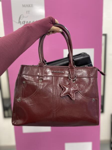 NOVITÀ Bag in vernice effetto jeans COCONUDA