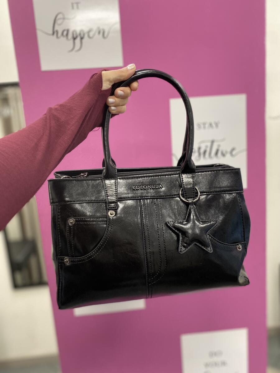 NOVITÀ Bag in vernice effetto jeans COCONUDA
