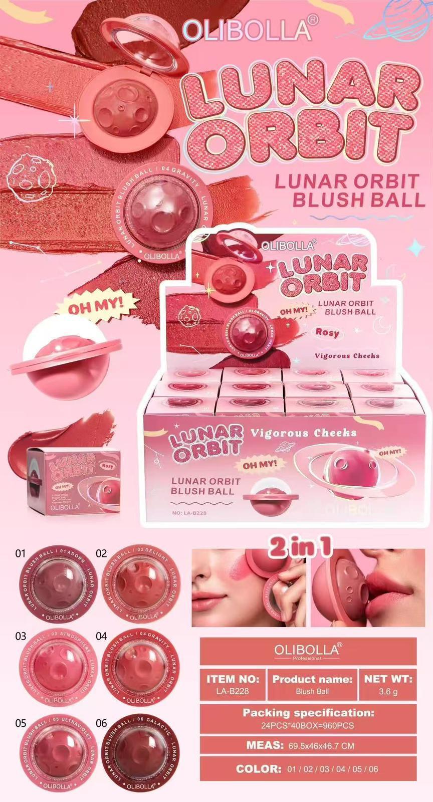 OLIBOLLA LUNAR ORBIT BLUSH & ROSSETTO
 [Conf.da 24 pezzi]