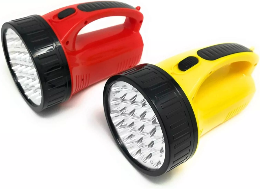 Torcia ricaricabile 19 LED alta luminosità lampada con luce diretta e intensa