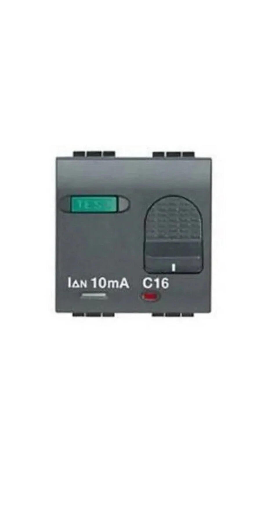 INTERRUTTORE SALVAVITA 16A BTICINO LIVING INTERNATIONAL L4305/16 ANTRACITE