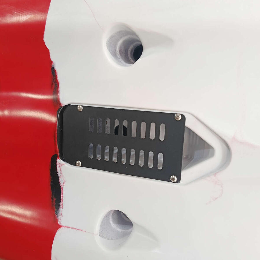 Kayak da Pesca a Pedali SKF Pedal Power 13 - 415 cm - 39 kg - Rosso Nero Bianco