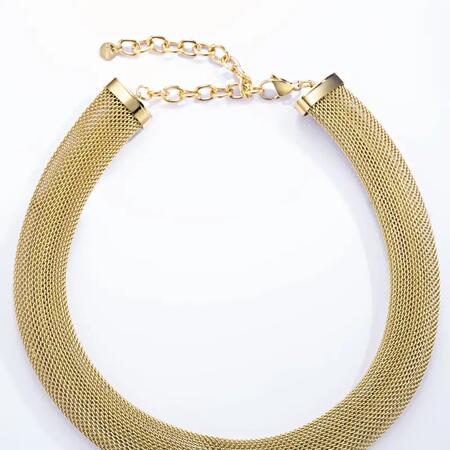 Collana girocollo a maglie in acciaio inossidabile