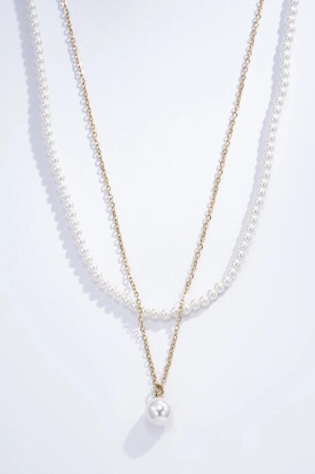 Collana in acciaio inossidabile perle