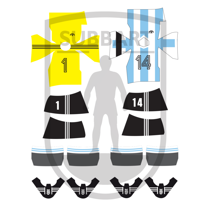DECALS ARGENTINA 1974 WORLD CUP