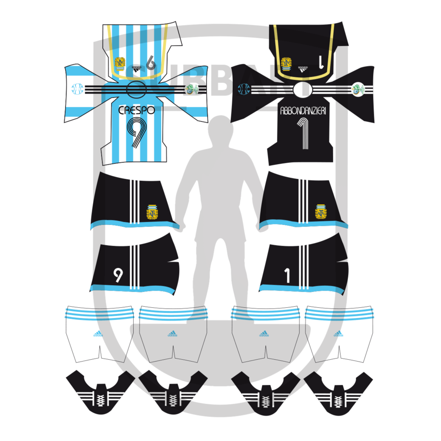 DECALS ARGENTINA 2006 WORLD CUP