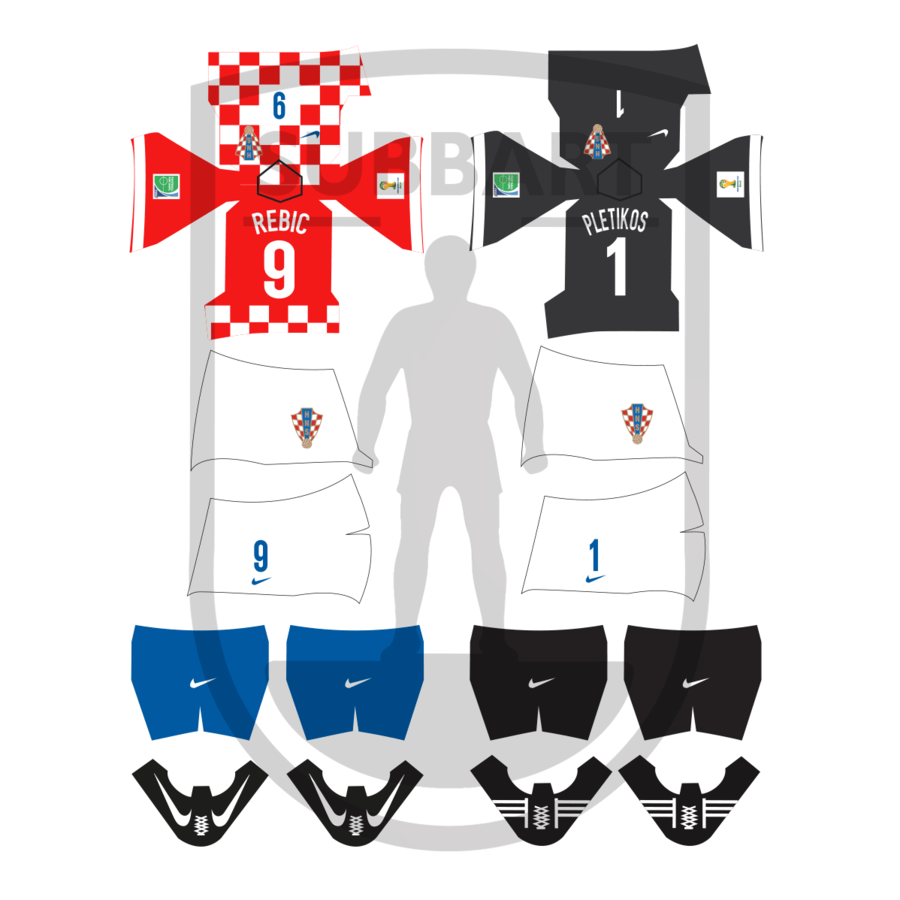 DECALS CROAZIA 2014 WORLD CUP