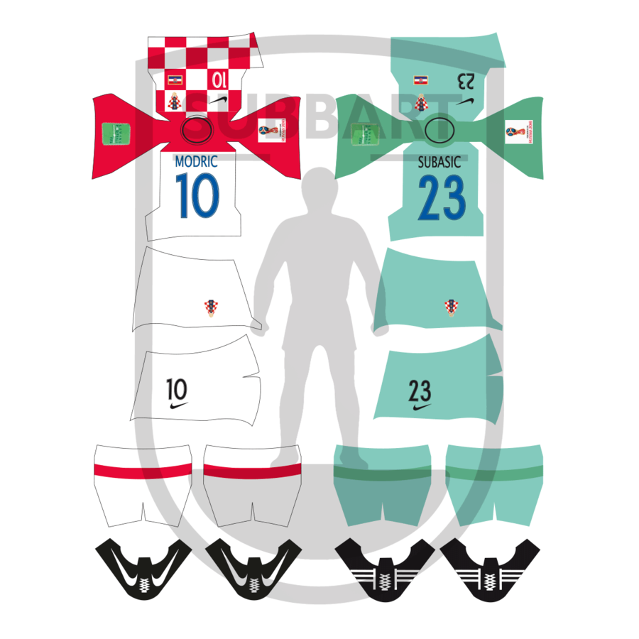 DECALS CROAZIA 2018 WORLD CUP