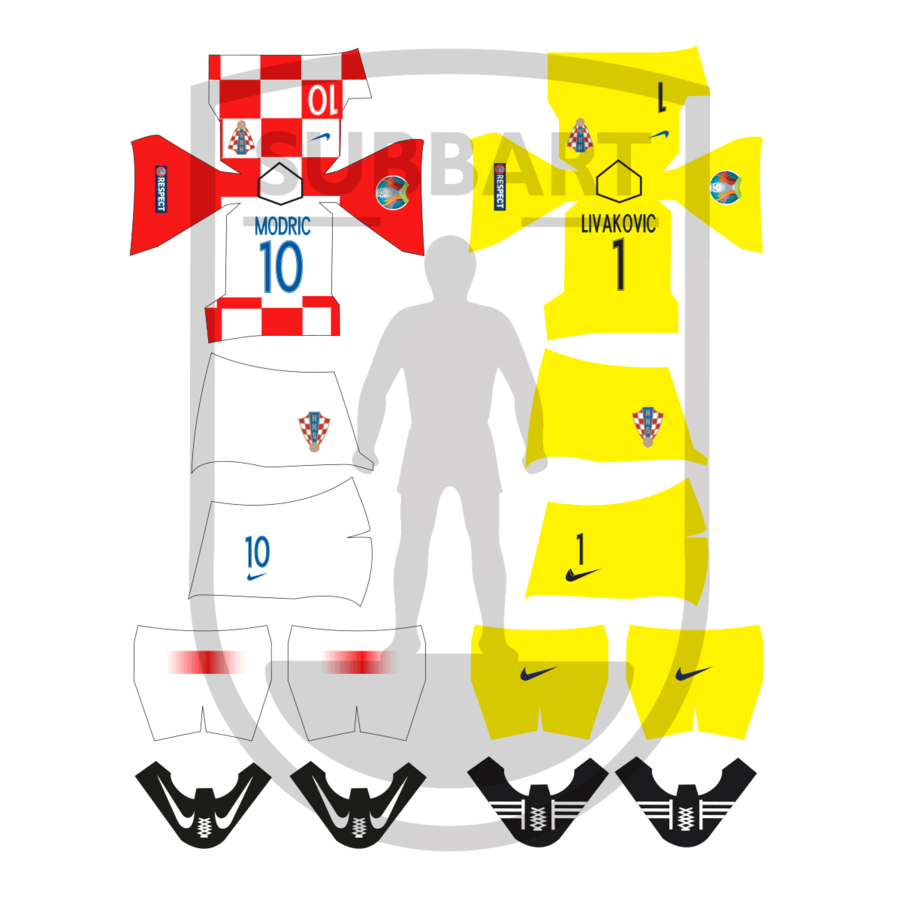 DECALS CROAZIA 2020 EUROPEO