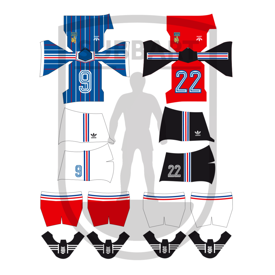 DECALS FRANCIA 1982 WORLD CUP