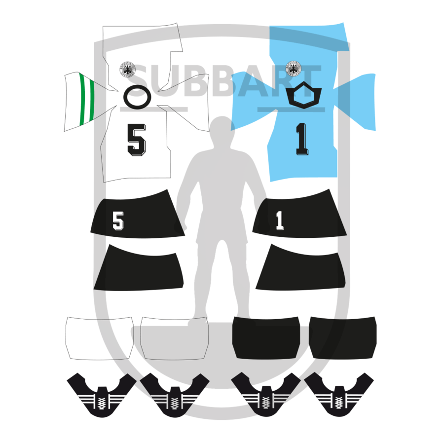 DECALS GERMANIA 1974 WORLD CUP