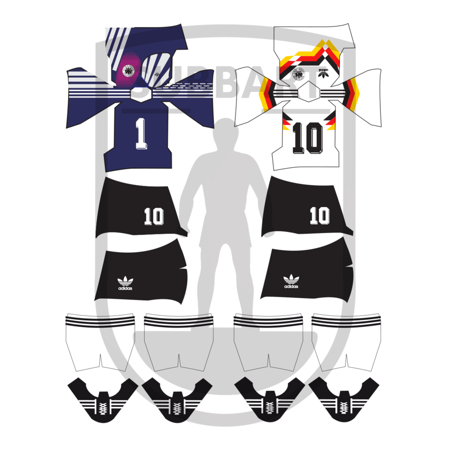 DECALS GERMANIA 1990 WORLD CUP