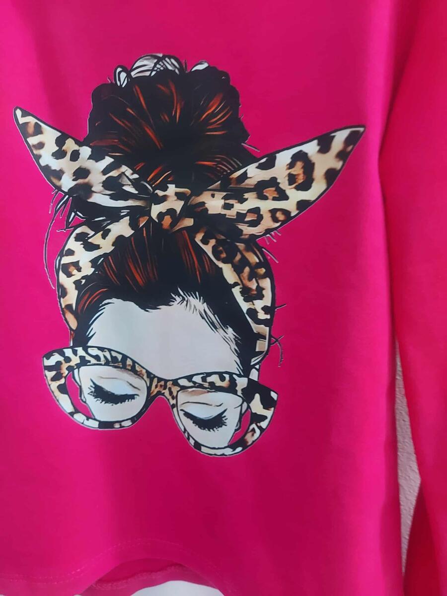 FELPA "GIRL" CON CAPPUCCIO