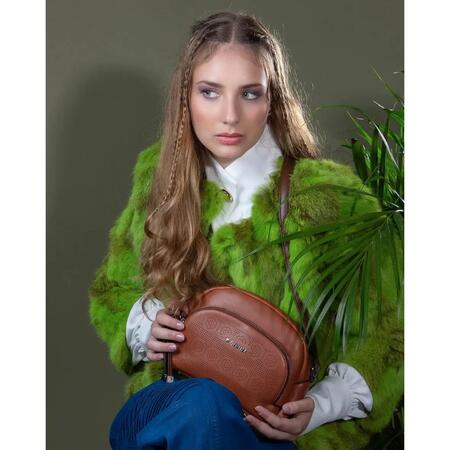 Borsa a tracolla dettagli laser