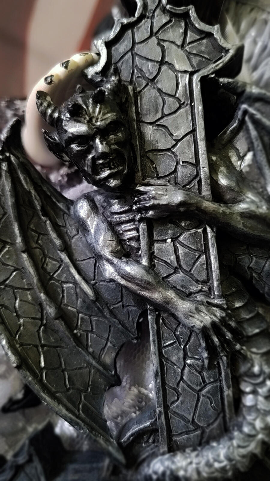 Shahrain Angelo Custode di Clavis Speculi Versi - Bambola in porcellana goth 